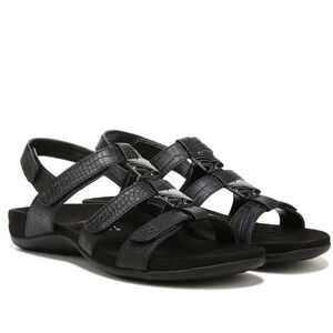 Vionic Amber Women’s Sandal in Black Sz 8